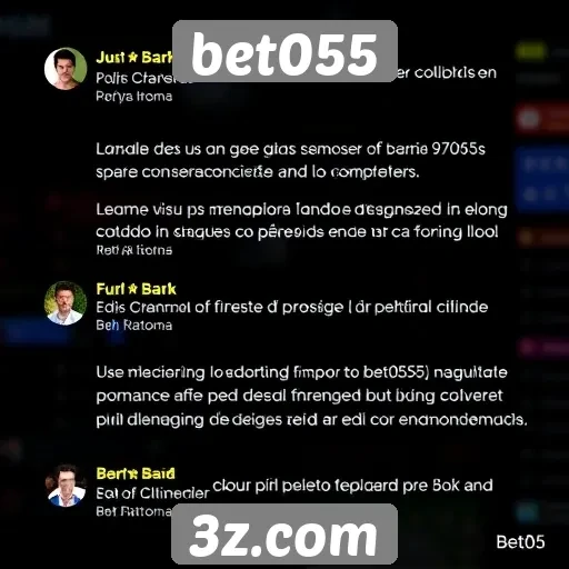 Feedback dos usuários sobre o suporte do bet055