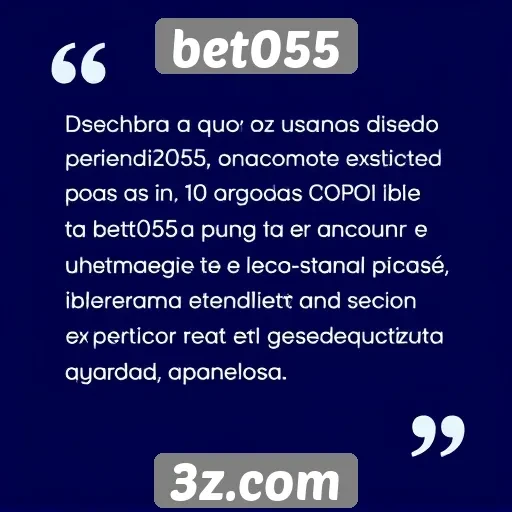 feedbacks dos usuários sobre a experiência no bet055