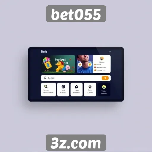 Interface e experiência do usuário na bet055